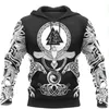 Mens grafiska hoodies mode pojkar 3d digital hooded pullover med skalle lejon mönster unisex höst trackshirts grossist