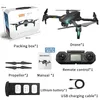 GD91 MAX Drone 3-osi Gimble Anti-Shake, 5g 6K-Camera 50x Zoom, Motor bezszczotkowy, GPS Smart Follow, RC Odległość 1,2 km, 25-minutowy czas mucha, 2-1