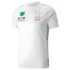 Male and female f1 team T-shirt Four seasons Formula One white commemorative racing suit official custom