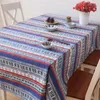 Tala de mesa 1 pc estilo folk retro colorido sudeste asiático algodão linho topo de mesa de mesa home el decoração capa