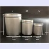 3 Maten4 Sets Opslag Kruiden Case Coffee Candy Storage Jars Set Ronde Metalen Lipjes Kruiken voor Kruiden