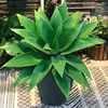 45 cm plantas tropicais grandes palmeiras artificiais falsas grama de ar plástica agave vaso ramos de árvore em vaso para casa balcão decoração do assoalho 210624