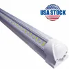 V-Shaped T8 LED Shops Lights Integrated LEDs Tube Light Fixtures Row LED Stock in USA 144W Ceiling Shop Lighting