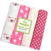 4 Pcs/lot Soft Blankets Muslin Diapers 100% Cotton Flannel Receiving Baby Blanket Newborn Swaddle Wrap Manta Bebe 201211 2011 Y2