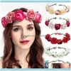 Ferramentas de Aessórios Ferramentas Produtos de Cabelo De Flor De Flor Floral Coroa Para Festa Garland Girl Nyz Shop1 Drop ENTREGA 2021 81Z6E