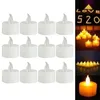 24/48pcs Flameless LED Tealight Tea Candles Wedding Light Romantic Candle Lights for Birthday Party Weddings Decorations D3.0