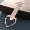 Metal Beer Bottle Opener Creative Number 1 Heart Shaped Corkscrew Wedding Gift Kitchen Tools