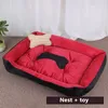 Invierno cálido mascota nido cojín cama pequeño perro de tamaño mediano con almohada suave transpirable entero lavable resistente a las mordeduras antideslizante Y200330