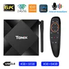 Tanix TX6S Android TV Box con antenna Allwinner H616 Quad Core Smart 6K Media Player 4G RAM 64G ROM 2.4GHz 5G Wi-Fi Home Movie 4GB 32GB 2G8G Android10.0 Telecomando vocale