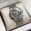 Horloges Heren Luxe Merk Sport 5713/1 5711 / 1A White Skeleton Dial HK 4813 Automatische Herenhorloge Big Diamond Bezel Roestvrijstalen Armband Pphw