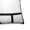 Sublimering örngott 6 Paneler Pillowcases Thermal Transfer Tryck Pillowcovers Anpassad Present DIY Blanks CCB8410
