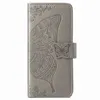Fashion Butterfly Wallet Case in pelle per Samsung Galaxy Z Fold 4 3 Fold4 Fold3 Folding Impronta Porta floreale Flower Cute Cr6456780