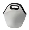 昇華空白再利用可能なネオプレントートパーティーの好意バッグハンドバッグ断熱布の柔らかいランチバッグの仕事学校のためのジッパーデザイン