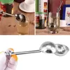 500pcs Tea Strainer Ball Push Infuser Loose Leaf Herbal Teaspoon Strainers Filter Diffuser Home Kitchen Bar Drinkware Tool Stainless Steel