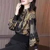 Spring and autumn clothing 2021 new French chic design lace floral bottoming shirt Slim casual women H1230