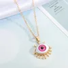 S2532 Модные украшения Evil Eye Pendan Countrace Geometric Blue Eyes Choker Colare