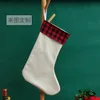5pcs Christmas Decorations Sublimation DIY Plush Linen Festival Party Tree Candy Stocking Mix Style