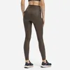 Nepoagym Вселенная 25 "Матовые брюки йоги Искусственные кожаные Женщины Тренировки Леггинсы со скрытым карманом Высокая тренировка тренировки для тренировок H1221