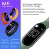 M5 Smart Band IP67 Vattentät Armband Sport Klocka Män Kvinna Blodtryck Hjärtfrekvens Monitor Fitness Armband för Android Ios