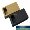 100 pcs 14*7*3 cm Noir Beige Tiroir Boîte D'emballage Cadeau Noeud Papillon Emballage Kraft Papier Carft Carton Boxes1