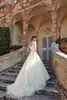 Böhmen Luxury Arabic Dubai Applique Wedding Dress Bridal Gown Elegant Off Axel V Neck Tulle Lace Beach Style Wedding Dresses