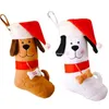 Kerst kousen sok hond botten decoratie open haard boom hangende ornament dropship