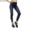 Outfit mulheres reflexivas leggings fitness executando ginásio esportes yoga calças estiramento trouses