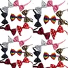 100pc/lot Factory Sale New Colorful Handmade Dog Apparel Adjustable Pet Bow Ties Cat Neckties Dog Grooming Supplies P01
