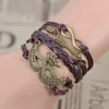 Ancient Crown Mask Charm Bracelet Infinity Arrow Multilayer Bracelets Women Fashion Jewelry Will and Sandy Gift