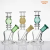 Rökning 5,1 tums glas bong vattenrör heady rör oljeplatta 14mm kvinnlig diffusor percolator bubbler tjock