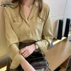 Fashion Plus Size Women Tops Blouse Blusas Casual Long Sleeve Blouse Loose Solid Shirts Notched Office Lady Clothes 8875 210527