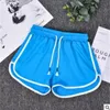 2019 Pantaloncini sportivi ricreativi oversize da donna estate leggings sciolti in colore a contrasto abbigliamento esterno corsa fitness X0628