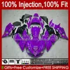 Injection OEM For KAWASAKI NINJA ZZR-1400 ZX 14R 14 R ZZR 1400 CC 06-11 Body 4No.151 ZZR1400 ZX14R 2006 2007 2008 2009 2010 2011 ZX-14R 06 07 08 09 10 11 Fairing purple black