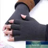 1 par män kvinnor varm vinter magi stickad bomull stretch elastisk mitten halvfinger fingerlös träning handskar fabrik pris expert design kvalitet senaste stil