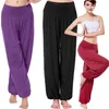 Loose Women Long Pants Harem Yuga Modal Dancing Trouses Casual Hippy Baggy Wide Belly Dance Comfy Boho 16 colors 211115