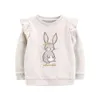 Flickor sweatshirts moletom vår höst barn flicka kläder sudaderas roupa infantil menina fall sweatshirt vetement file 220115