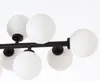 Lampadario a led molecolare con sfera di vetro Lampada moderna e minimalista per sala da pranzo Illuminazione per studio soggiorno camera da letto creativa nordica