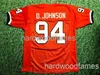 Custom Dwayne Johnson Miami Hurricanes Jersey The Rock Ballers Olm Stitched Adicione qualquer n￺mero de nome