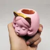 3D ragazza carina vaso stampo in silicone fai da te intonaco di cemento pianta piccolo vaso di fiori stampo strumento di decorazione d'interni 210721