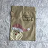 크리스마스 장식 50 * 70cm 크리스마스 선물 가방 Ping'an 과일 린넨 Drawstring 가방 파티 용품 831 B3