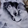 Wolf Couple Bedding Sets Cool Grey Lovers Wolf Duvet Cover Set 3D Vivid Comforter Cover 3pcs Twin Full Queen King Y200417268I
