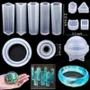 83 st Silikonhartsform UV-harts DIY-lera epoxihartsgjutningsformar och verktyg som ställs in för smycken DIY gör verktygstillbehör