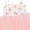 4 camadas tule grils vestidos com vintage floral fofo doce de verão casamento especial occasi princesa para roupas kid 210303