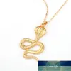 1PC Punk Hiphop Gold Color Snake Necklace Choker For Men Women India Jewelry Vintage Animals Necklace Clavicle Collar N6 Factory price expert design Quality