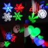 Scenbelysningseffekt utomhus tr￤dg￥rdsg￥rd gr￤smatta 2 julm￶nster kort AC 85-260V LED Projector Light 3W Party Light Decoration D3.0