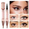 Queen's Sceptre Gold Rose Stylo Eyeliner Liquide Jet Black Eye Liner Imperméable À La Transpiration Tenir 24H Longue Durée Séchage Rapide Yanqina Vente en gros de stylos de maquillage