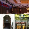 クリスマスの装飾PVC装飾品クリスマスツリーガーランドラタンホームウォールパインハンギンググリーン人工花輪暖炉