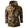 تصميم عصري يندبروف معطف البضائع التكتيكية متعددة جيب التمويه نمط الشتاء سترة الرجال 211217