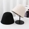 Lady British Vintage Style Secchio Cappello Designer Autunno Inverno Autunno Caps Lana Lana Moda Casual Cappelli Cappelli Cappelli da sole Ombrello Design di lusso