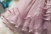 Flickans klänningar Baby Spring Flower Elegant Dress Girl Birthday Party Sheer Fabric Princess Tutu Vesidos Children's Summer Casual Clothing G220523